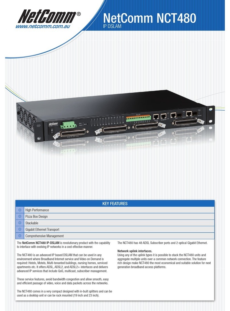 NetComm NCT480 Specifications