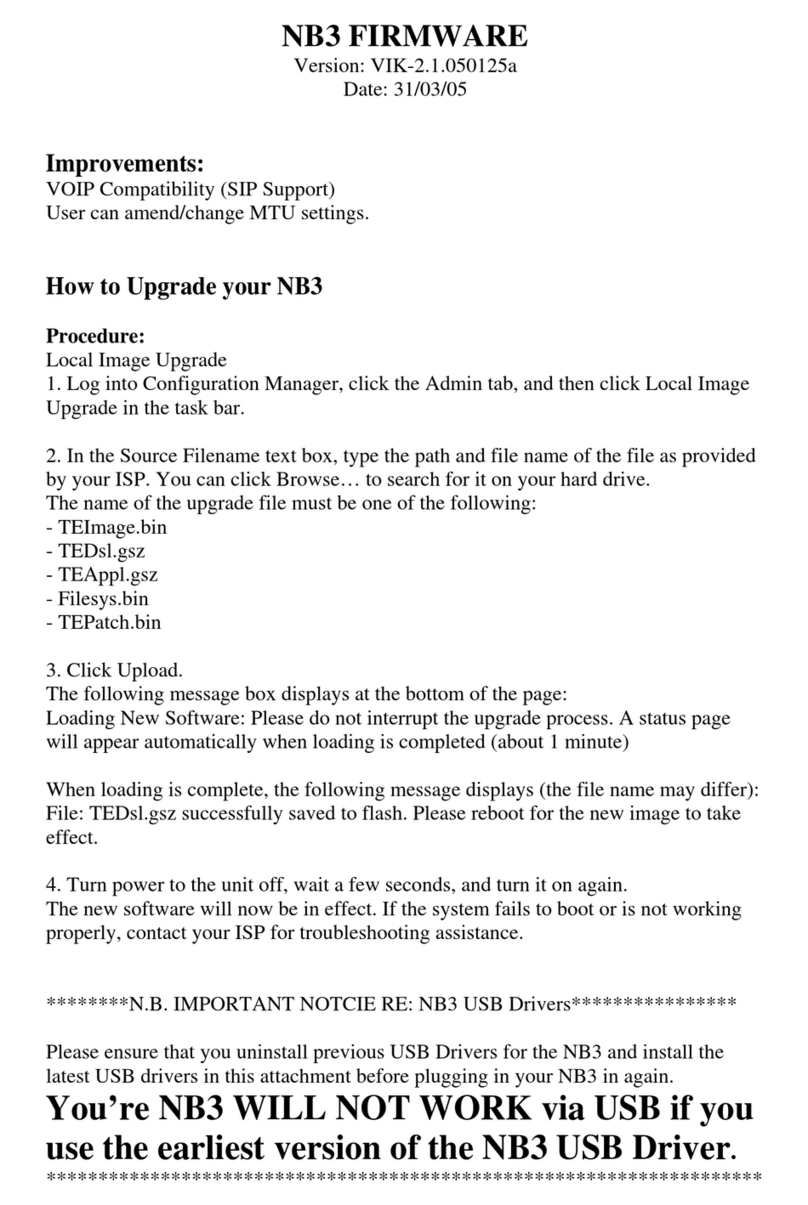NetComm NB3 Use and care manual