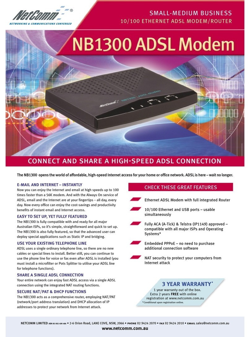 NetComm NB1300 Specifications
