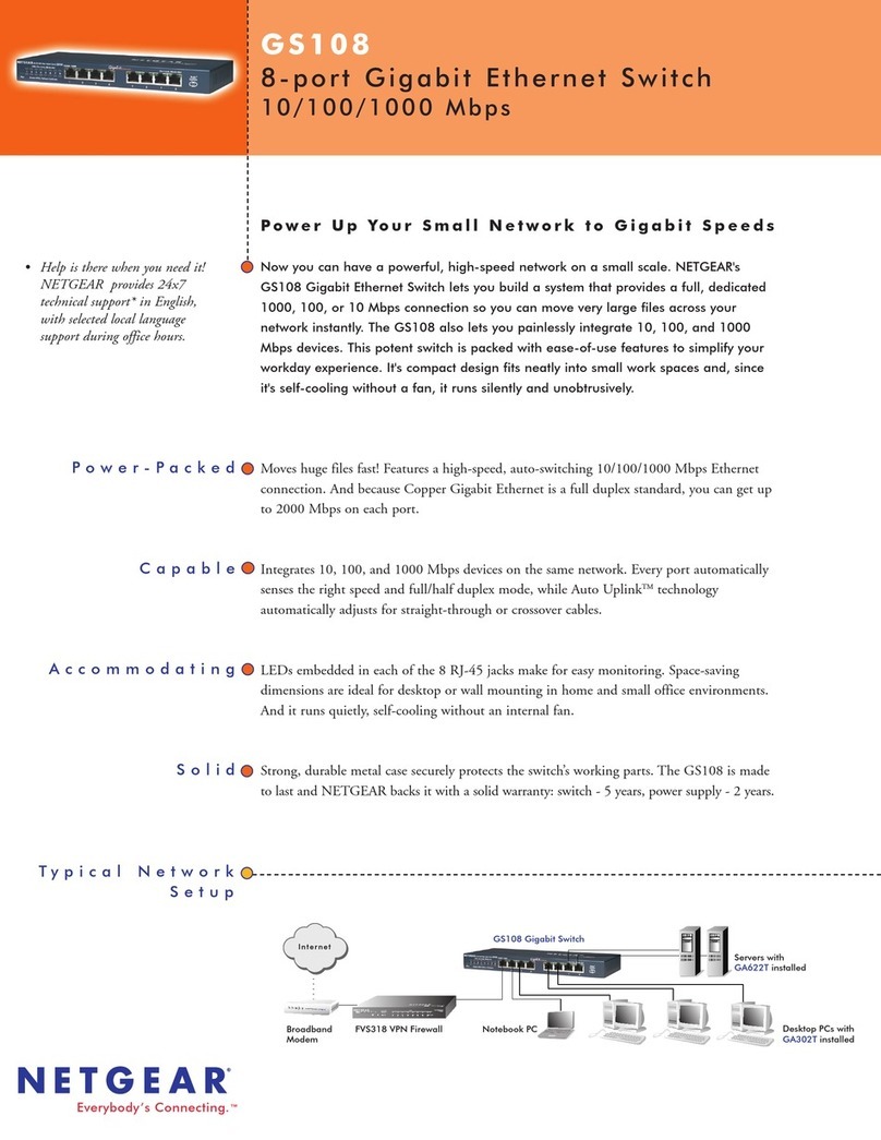 NETGEAR ProSafe GS108 brochure