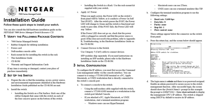 NETGEAR GSM7212 - ProSafe Switch User manual