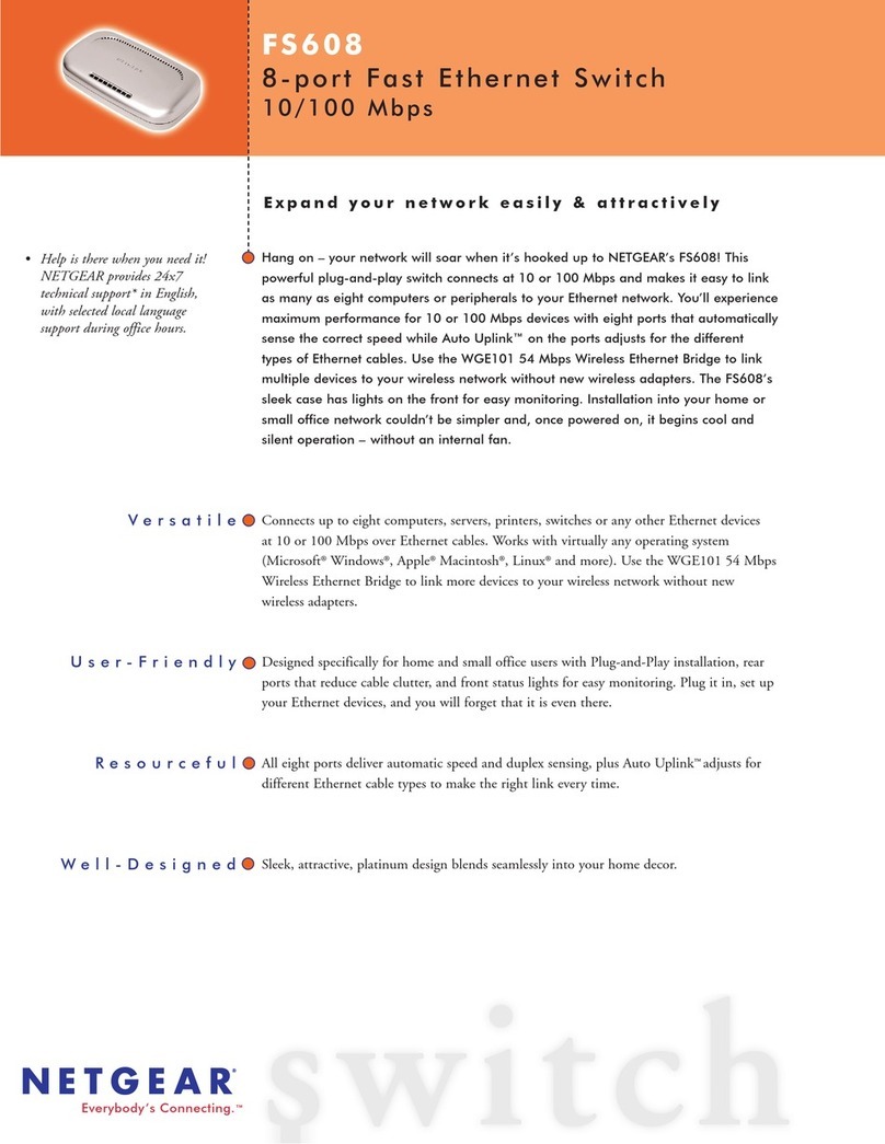 NETGEAR FS608 User manual