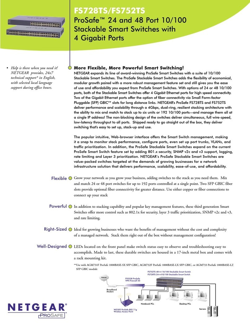 NETGEAR FS728TS - ProSafe Smart Switch Brochure & specs