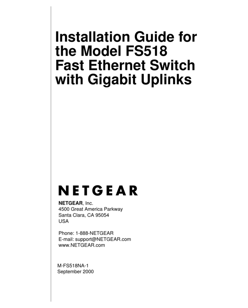 NETGEAR FS518 - Switch User manual NETGEAR FS518 - Switch User manual