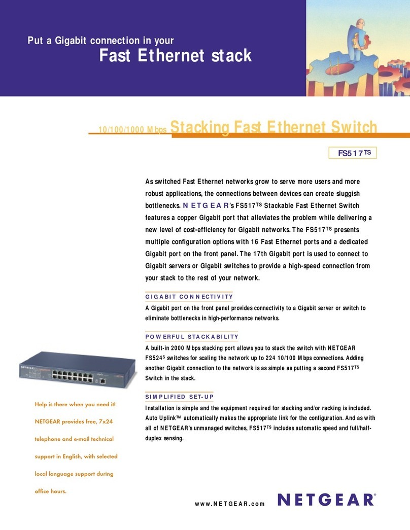 NETGEAR FS 517TS User manual