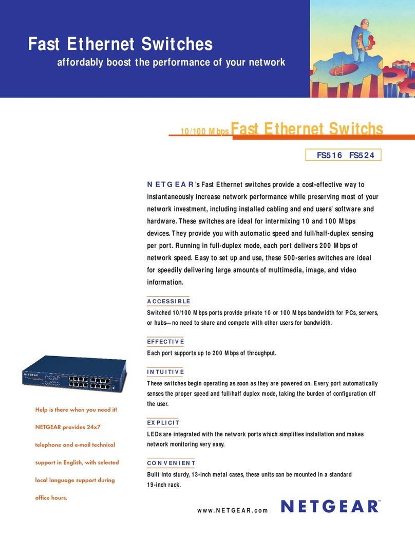 NETGEAR FS516 - Switch User manual