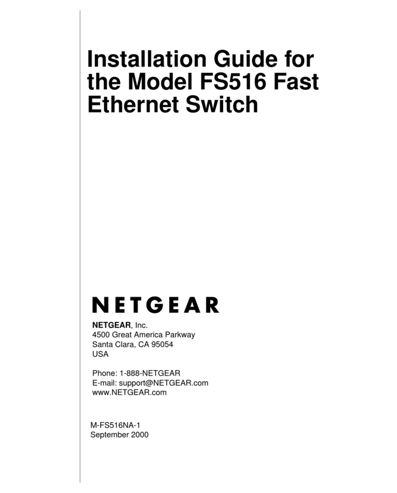 NETGEAR FS516 - Switch installation guide