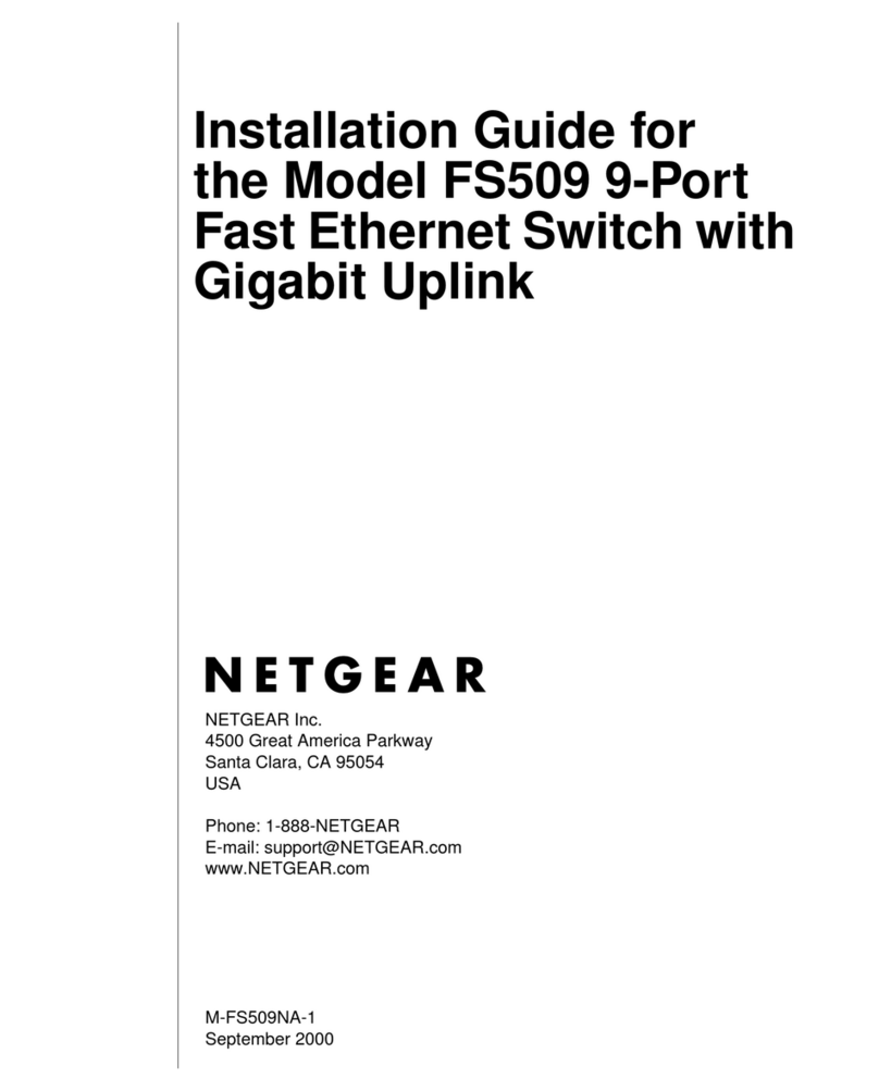 NETGEAR FS509 User manual