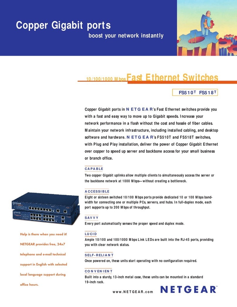 NETGEAR FS518T  FS518T FS518T User manual