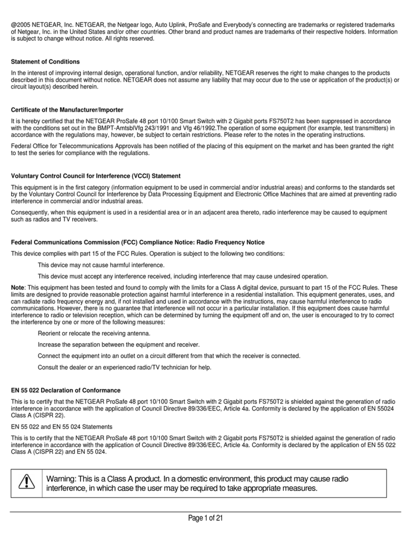 NETGEAR ProSafe FS750T2 User manual