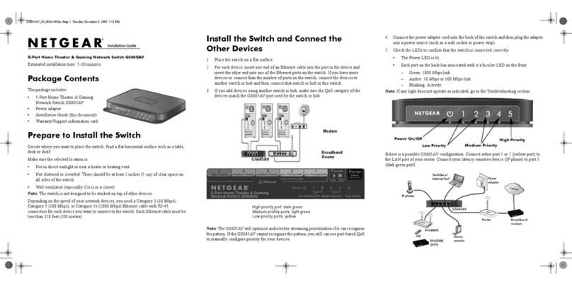 NETGEAR GS605AV User manual