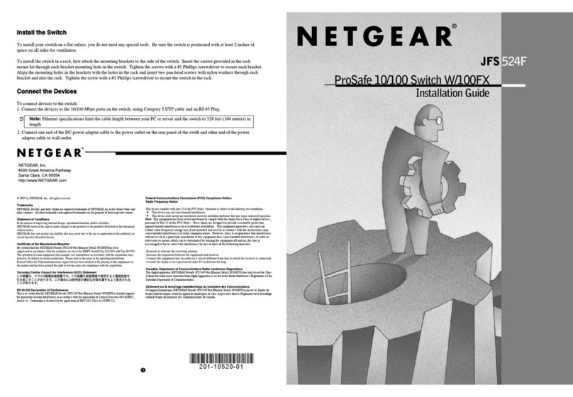 NETGEAR JFS524F User manual
