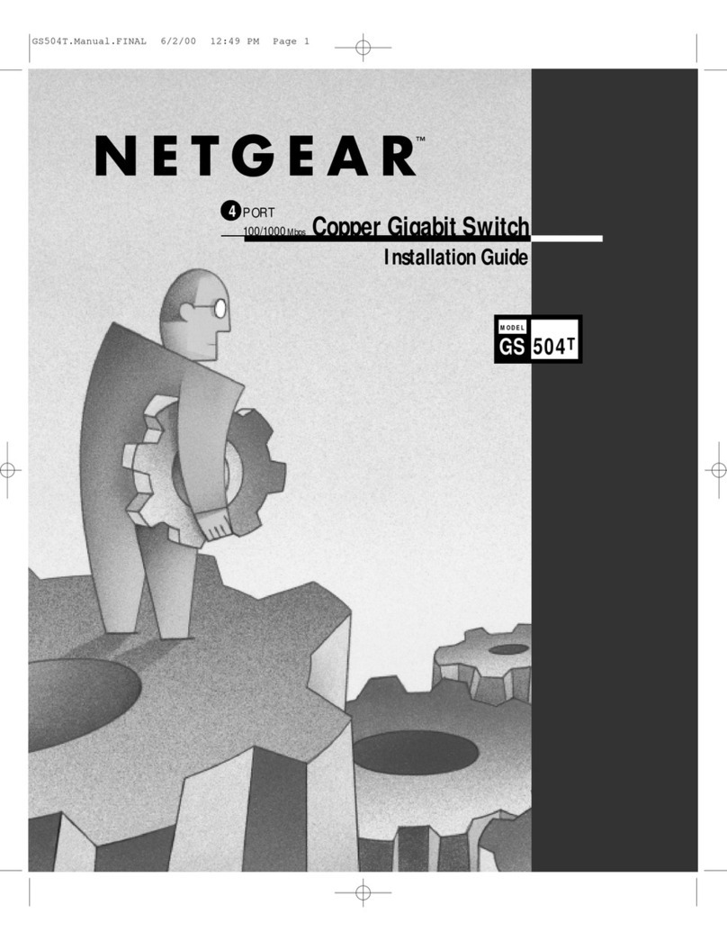 NETGEAR GS504T - Switch User manual