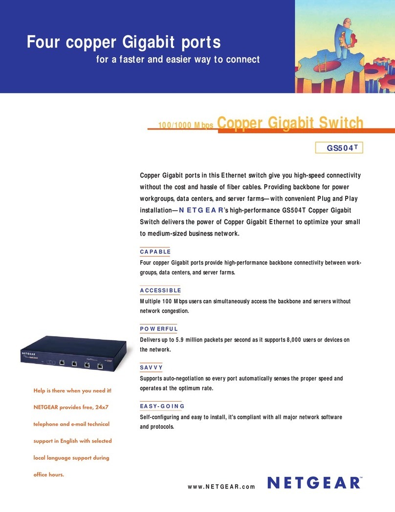 NETGEAR GS504T - Switch User manual
