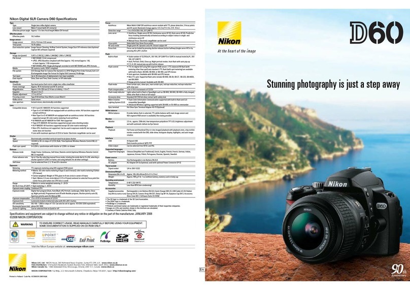 Nikon D60 User manual