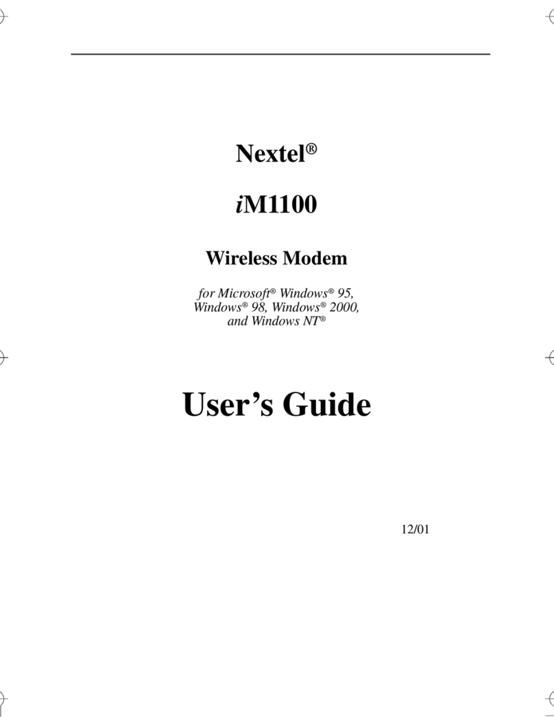 Nextel iM1100 User manual