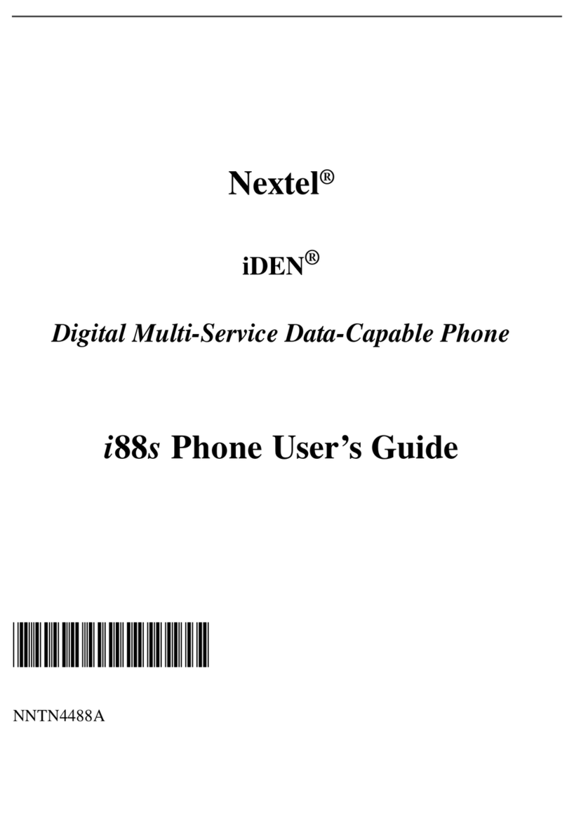 Motorola iDEN i88s User manual Motorola iDEN i88s User manual