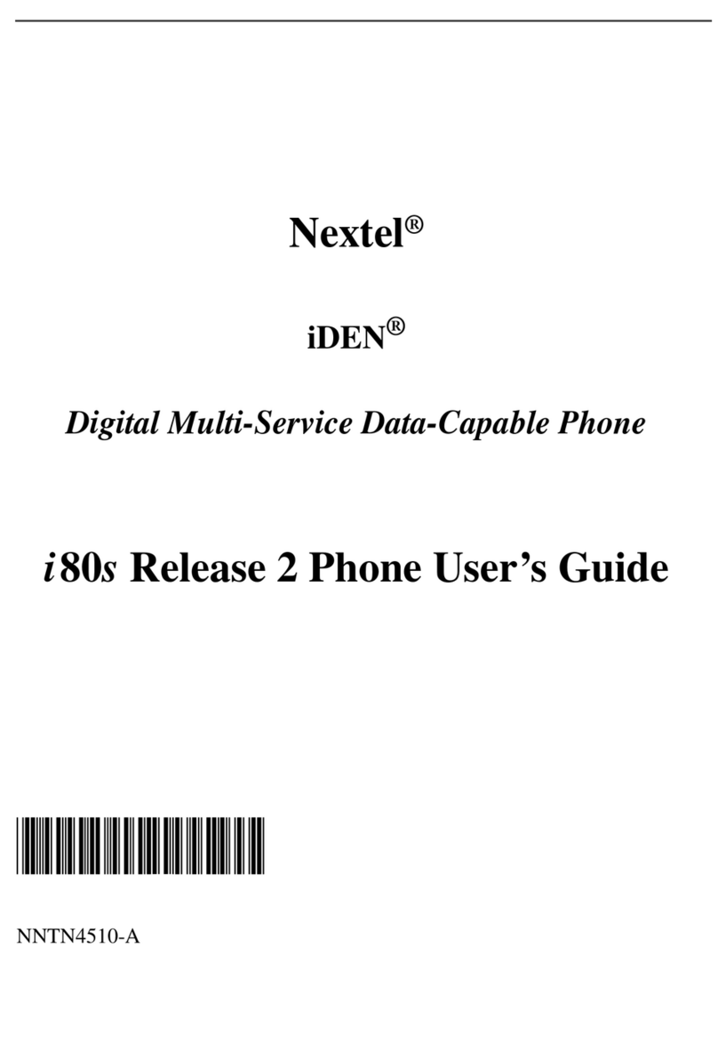 Motorola I80s User manual