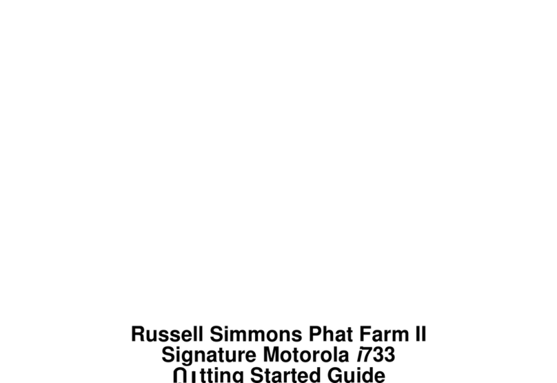 Motorola i733 User manual