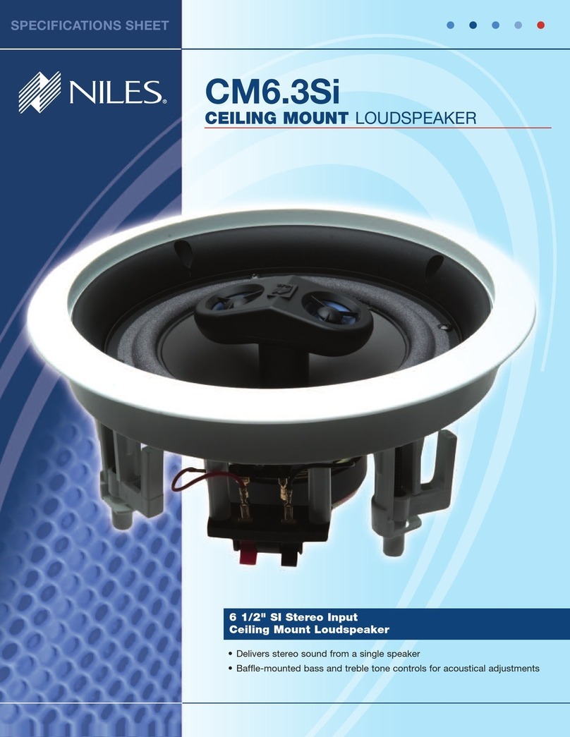 Niles CM6.3Si User manual
