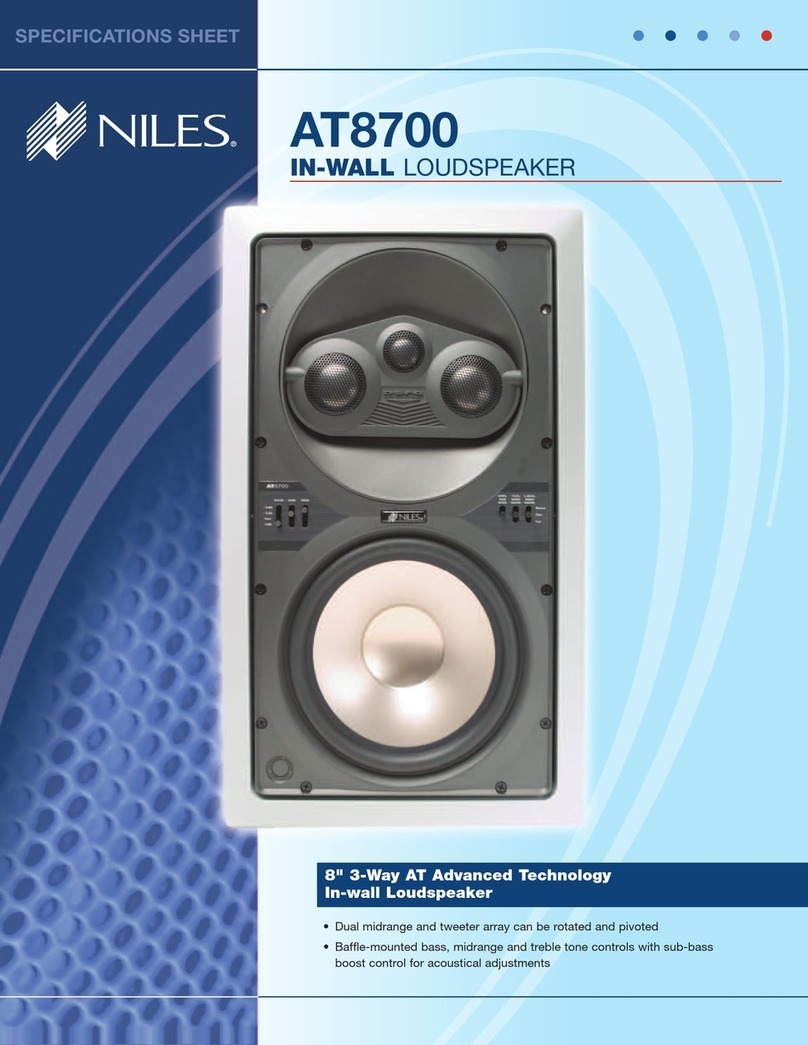 Niles AT8700 User manual