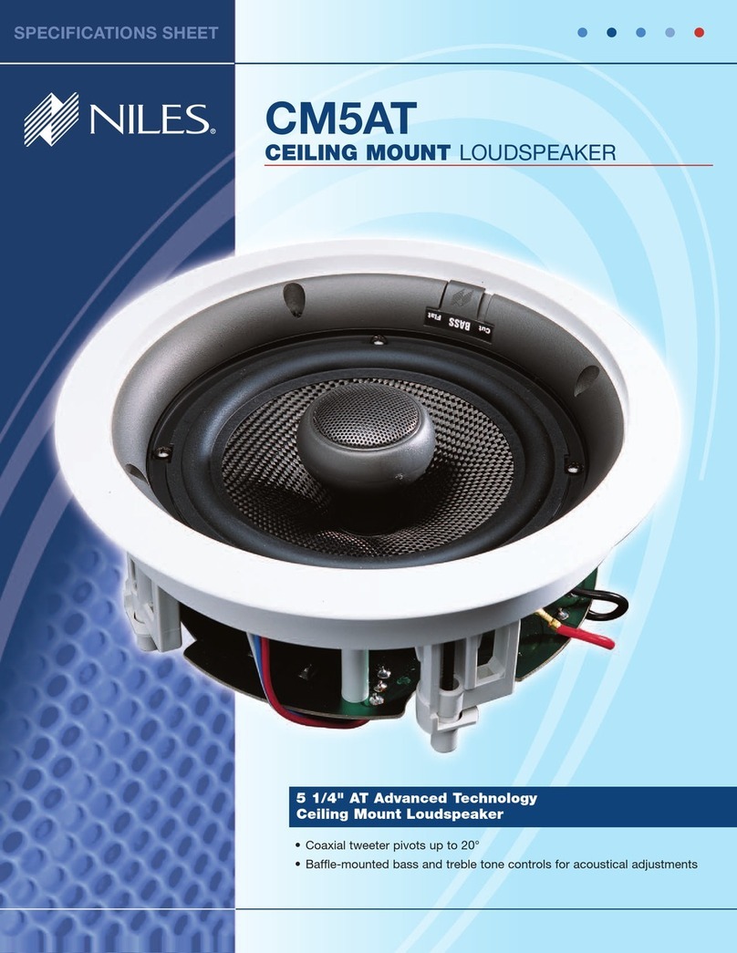 Niles CM5AT Specification sheet
