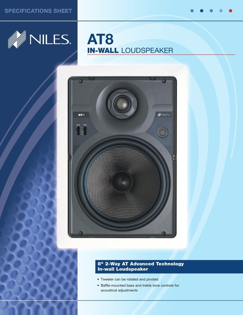 Niles AT8 User manual