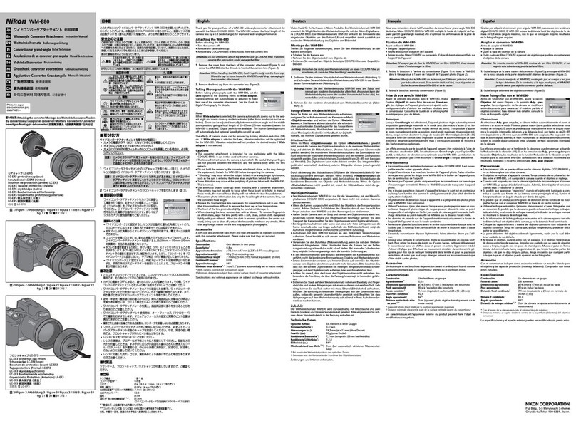 Nikon WM-E80 User manual
