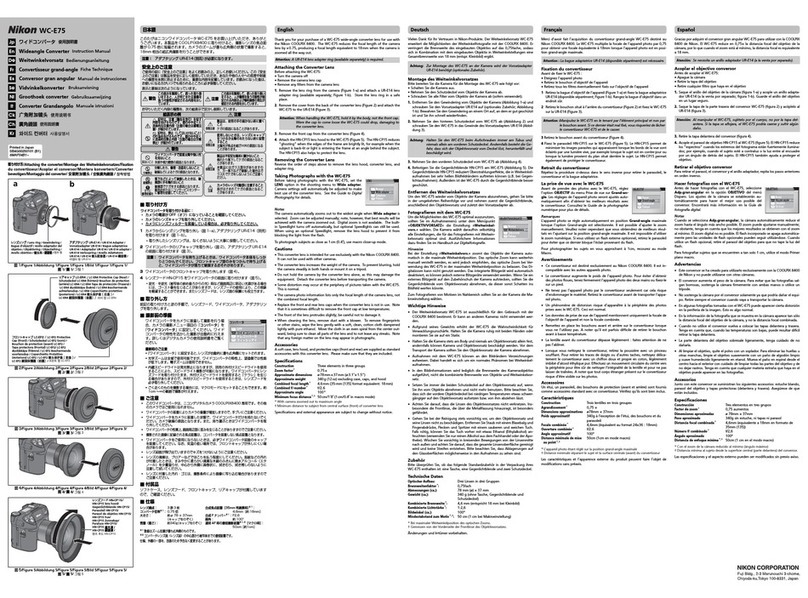 Nikon WC-E75 User manual