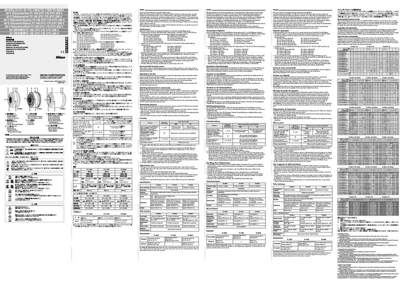 Nikon TC-14E II User manual