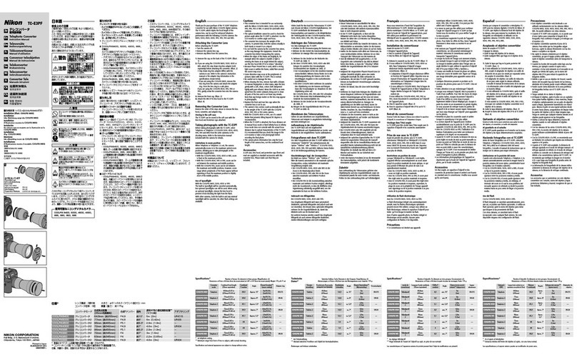 Nikon TC-E3PF instruction manual