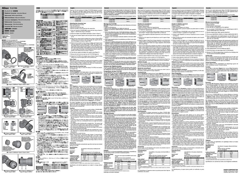Nikon TC-E17ED instruction manual