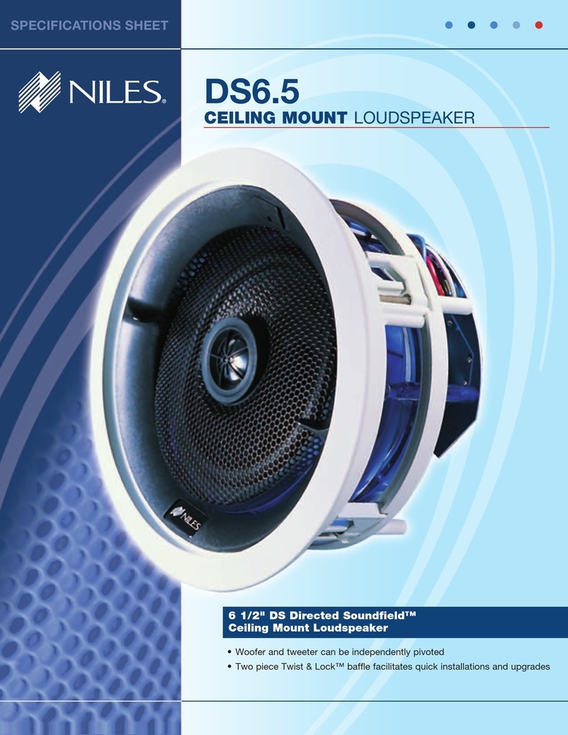 Niles Directed Soundfield DS6.5 User manual