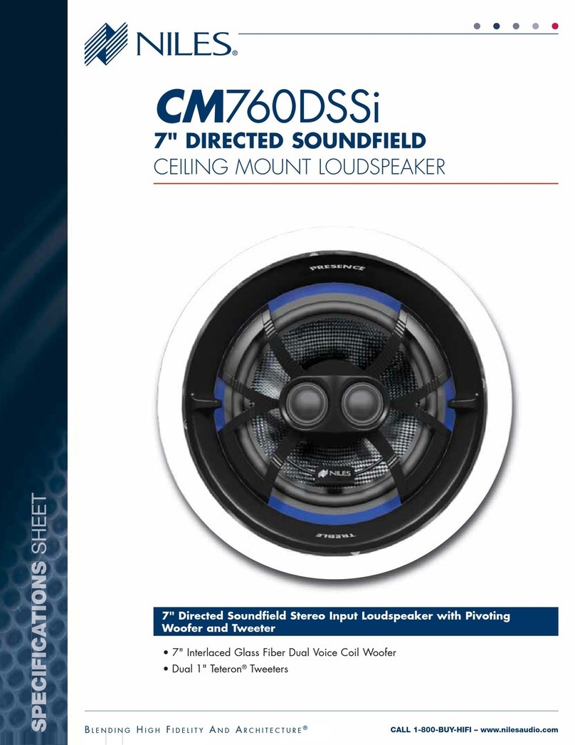 Niles CM760DSSi User manual