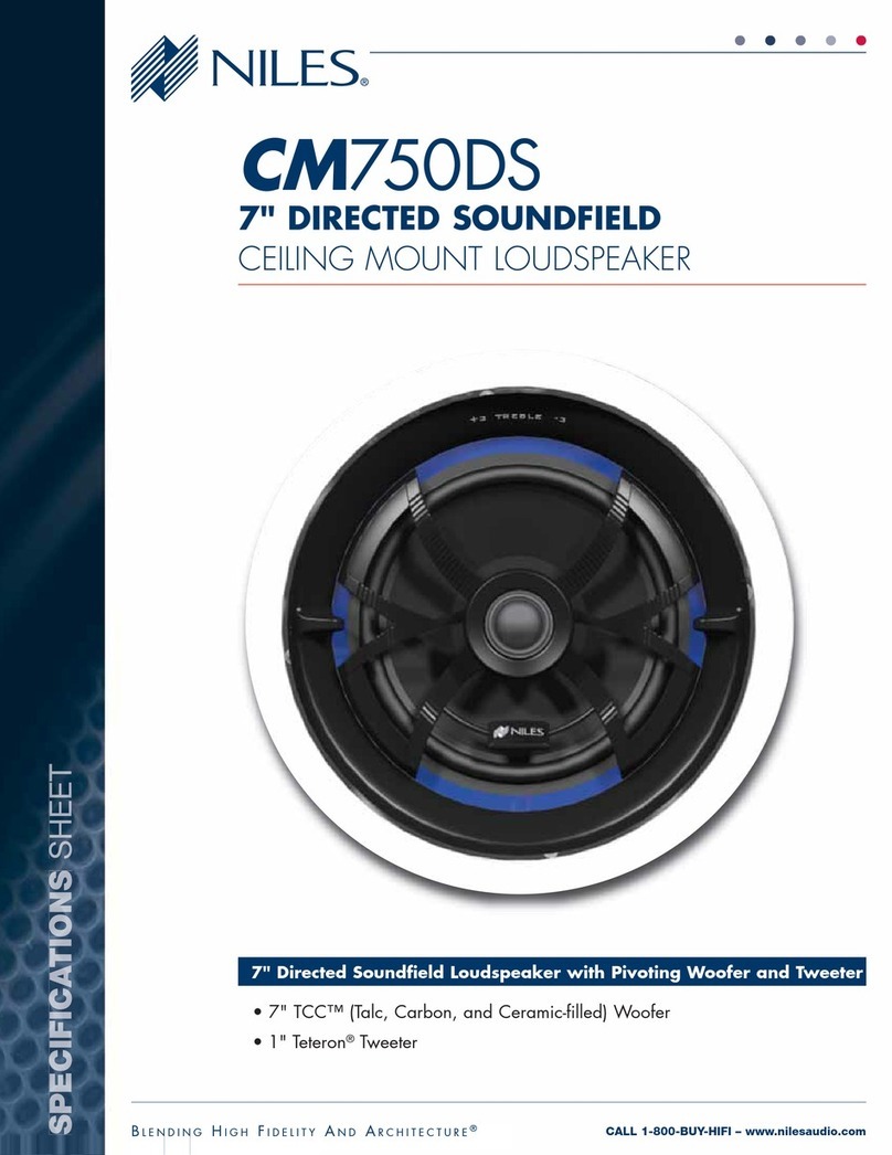 Niles CM750DS User manual