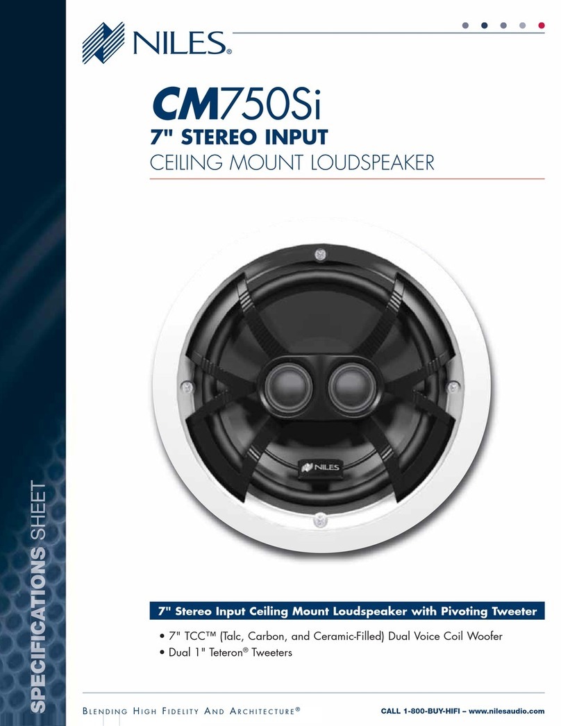 Niles CM750Si User manual