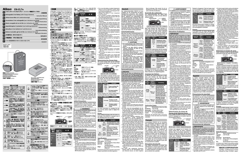 Nikon EN-EL7E User manual