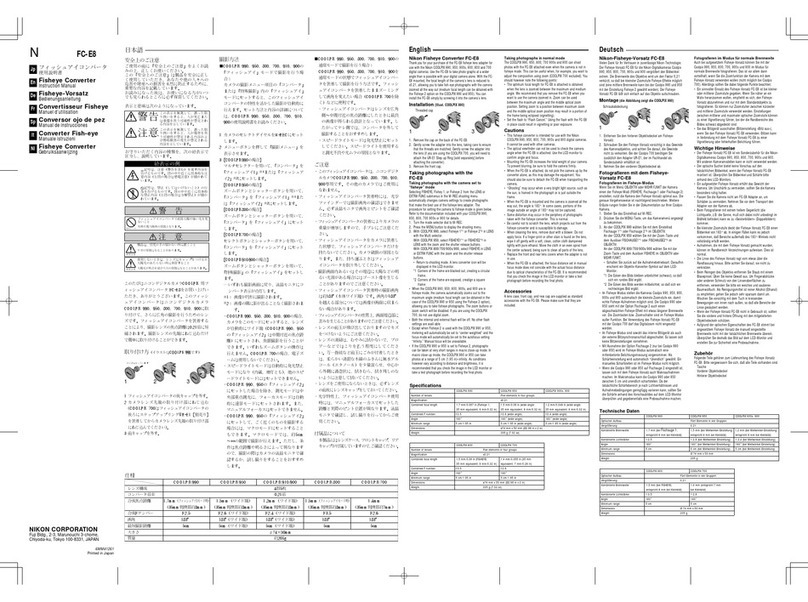 Nikon FC-E8 instruction manual
