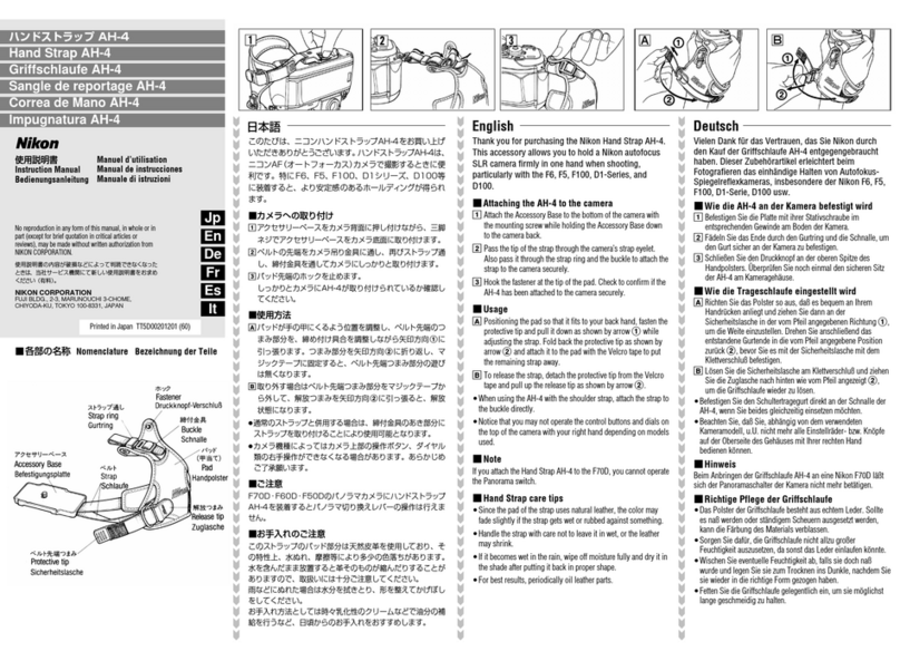 Nikon AH-4 instruction manual
