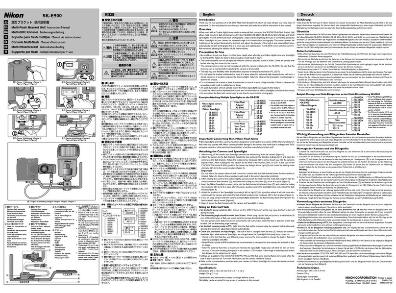 Nikon SK-E900 instruction manual