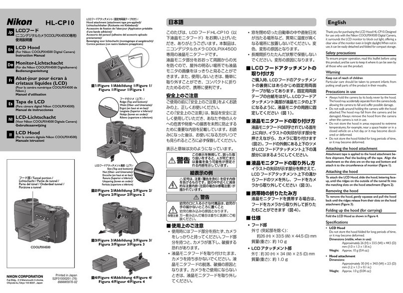 Nikon HL-CP10 instruction manual