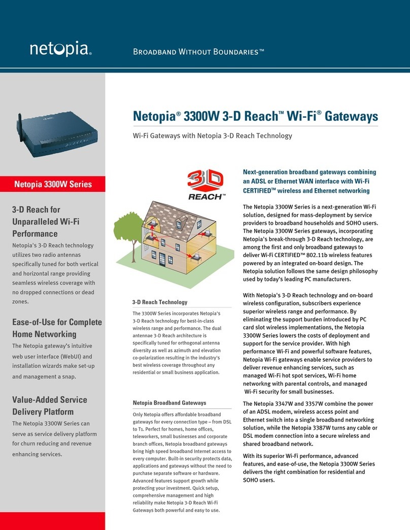 Netopia 3347W Specifications