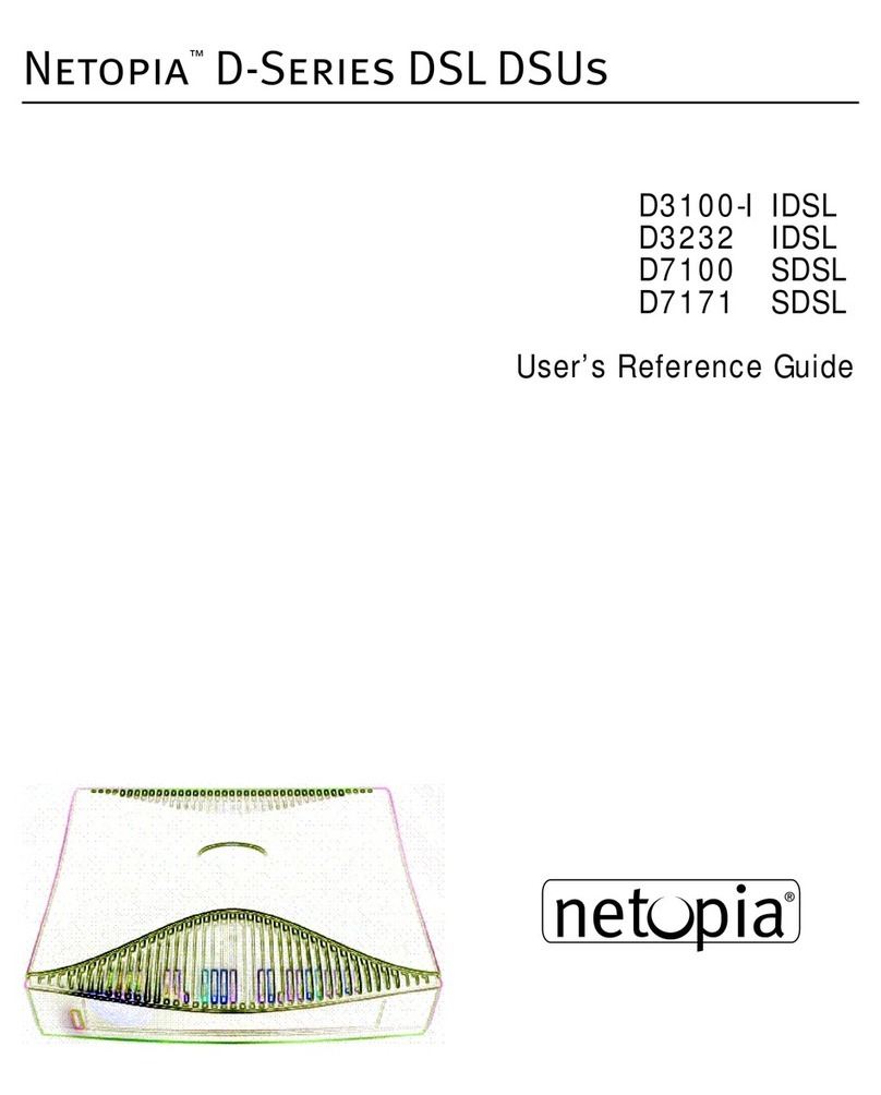 Netopia D3232 User reference guide