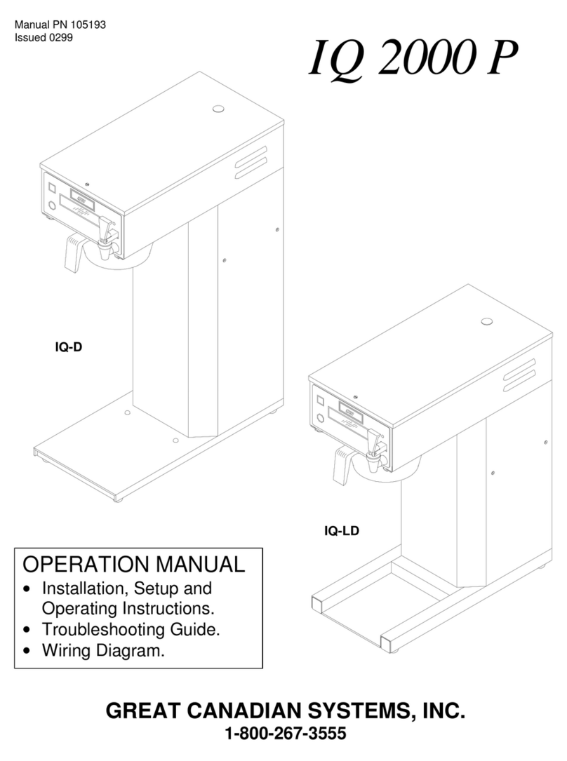 Great Canadian Systems IQ 2000 P Operation manual