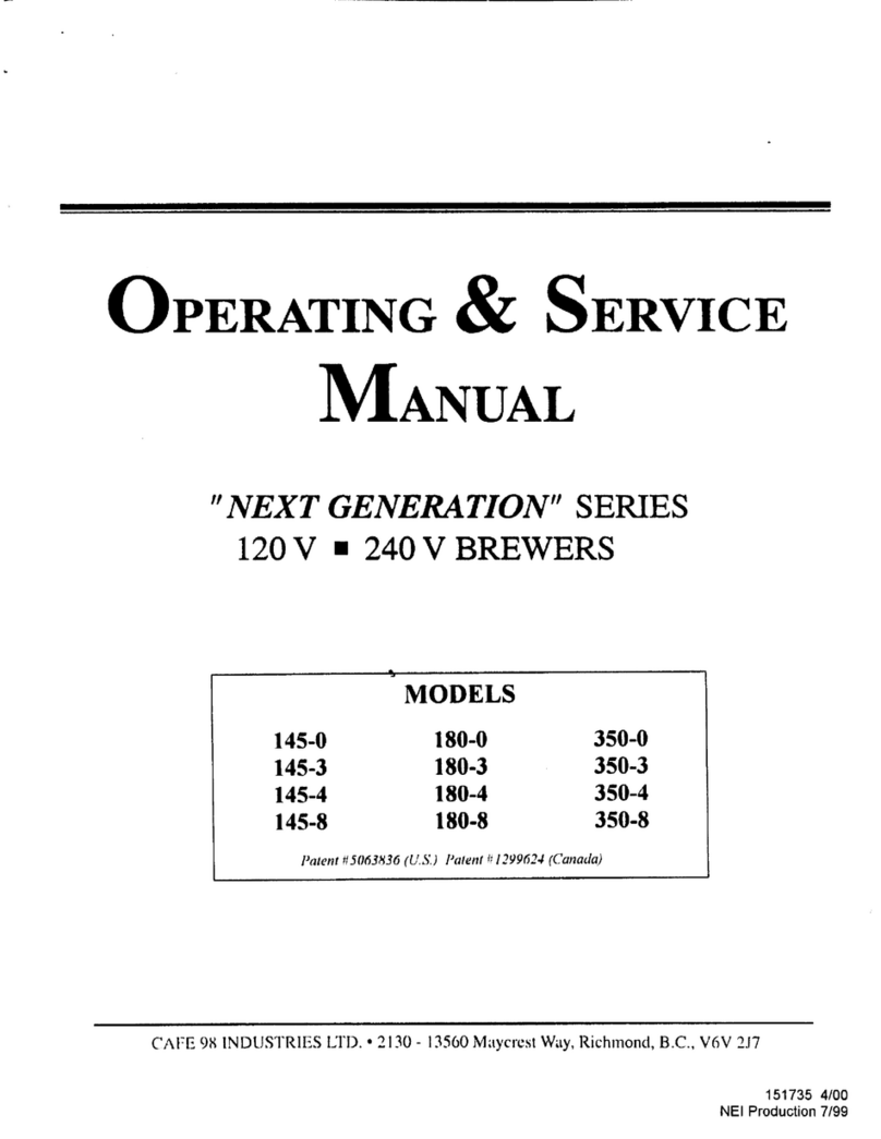 Cafe 98 B145-0 Instruction and safety manual