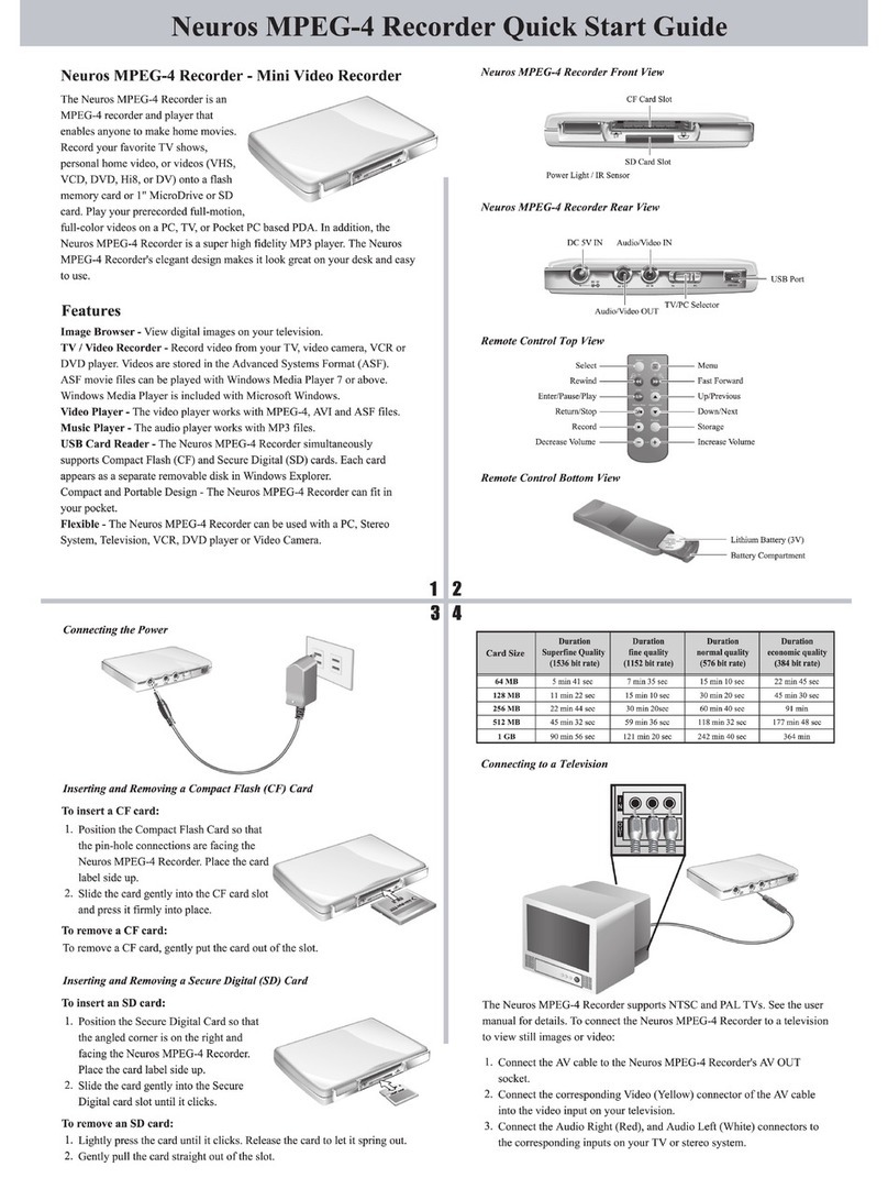 Neuros MPEG4 Recorder 1 quick start guide