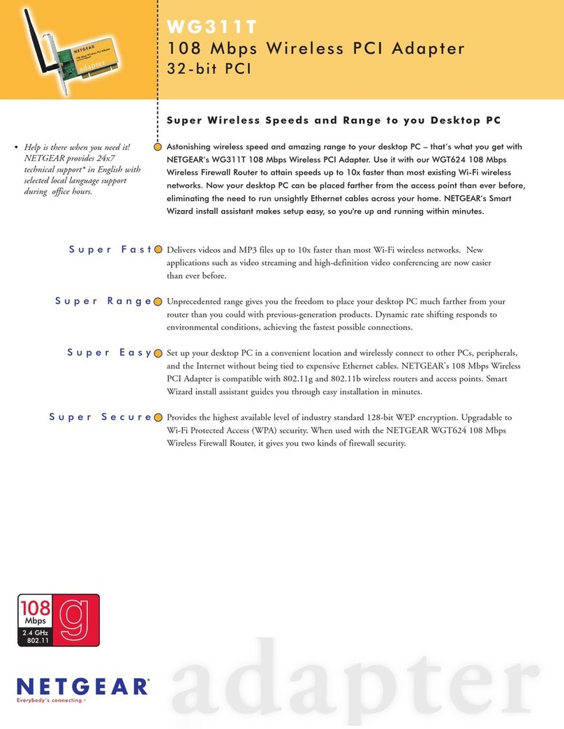 NETGEAR WG311T User manual