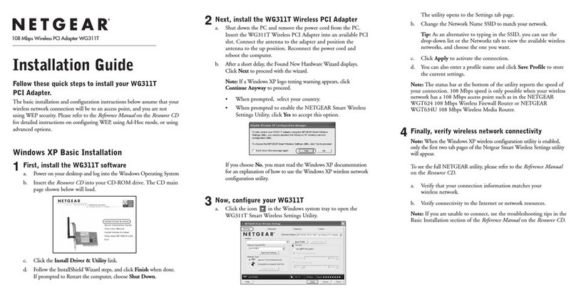 NETGEAR WG311T User manual