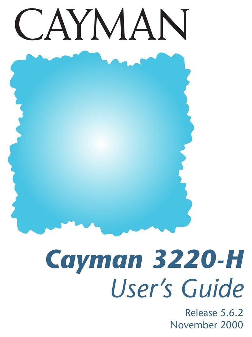 Cayman Systems 3220-H Series user guide Cayman Systems 3220-H Series user guide