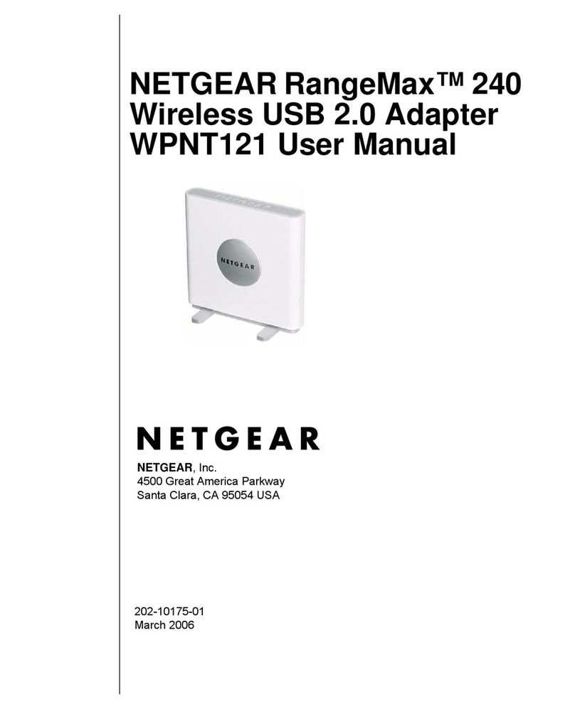 NETGEAR WPNT121 - RangeMax 240 USB 2.0 Adapter User manual